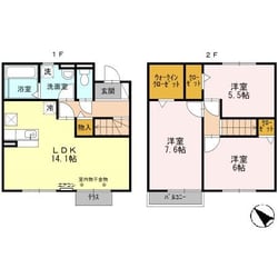 津駅 徒歩15分 1階の物件間取画像